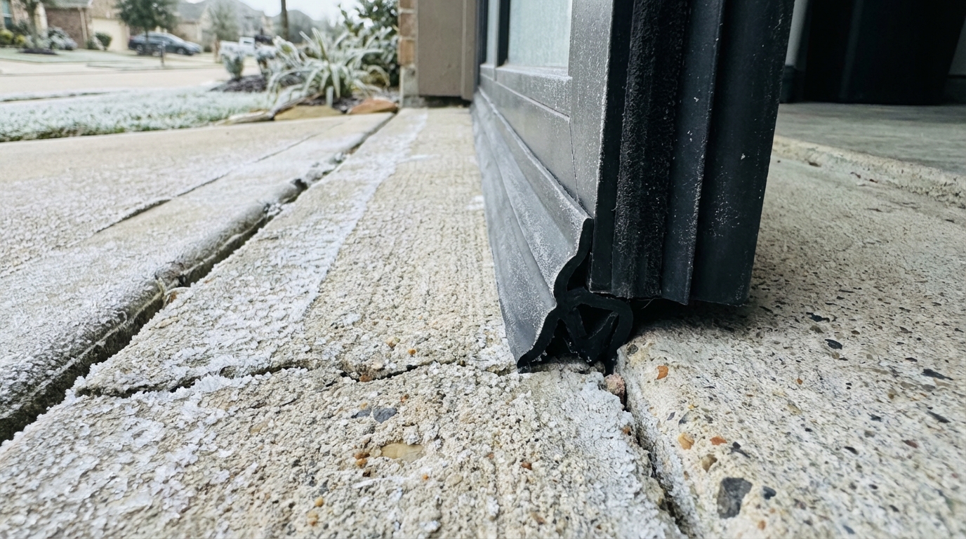 How to Winterize Your Garage Door to Prevent Frozen Bottom Seals During Houston Deep Freezes